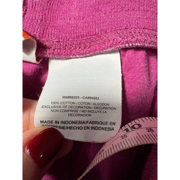 Nike Womens Sweatpants XL Pink Wide-Leg Drawstring Piped Athleisure - Picture 10 of 11